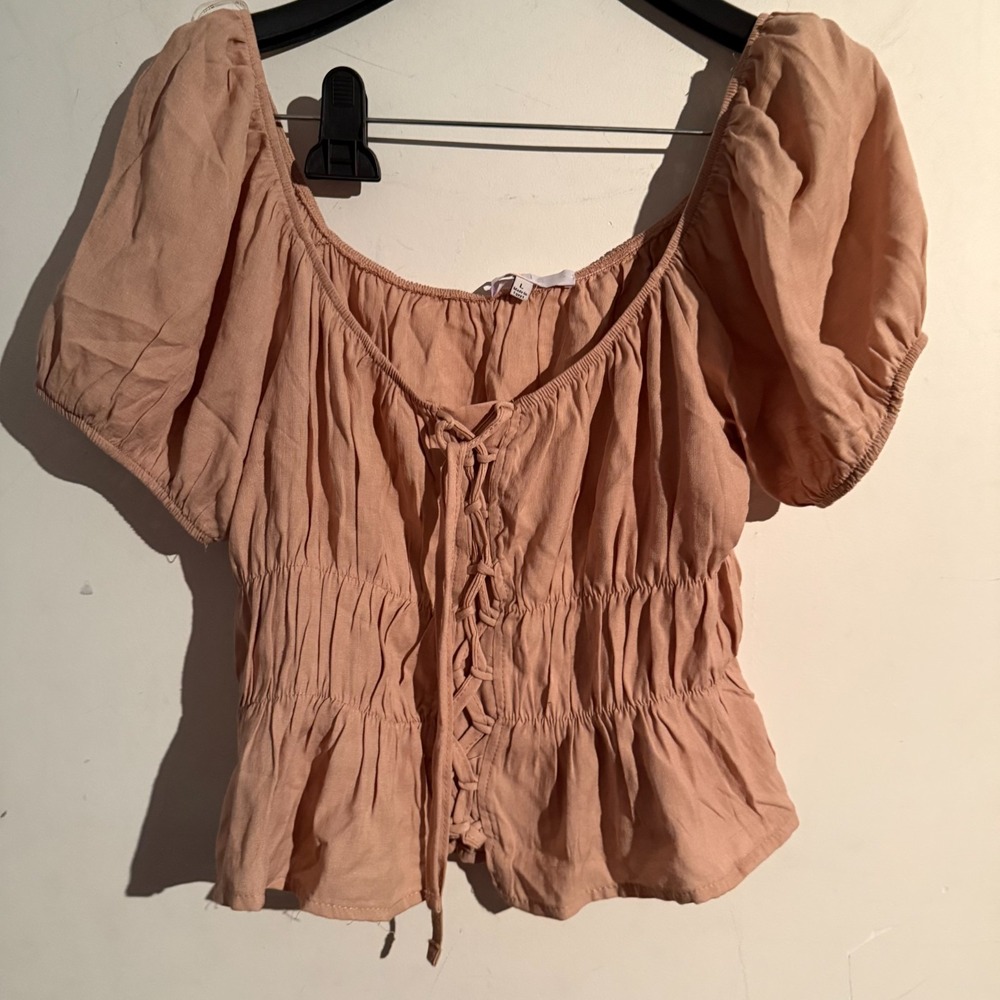 Iris‎ Large Milkmaid Crop Top Smocked Back Boho Fairy Cottagecore